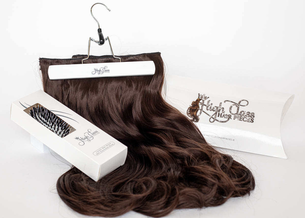 Bag and hanger set. High class hair pieces