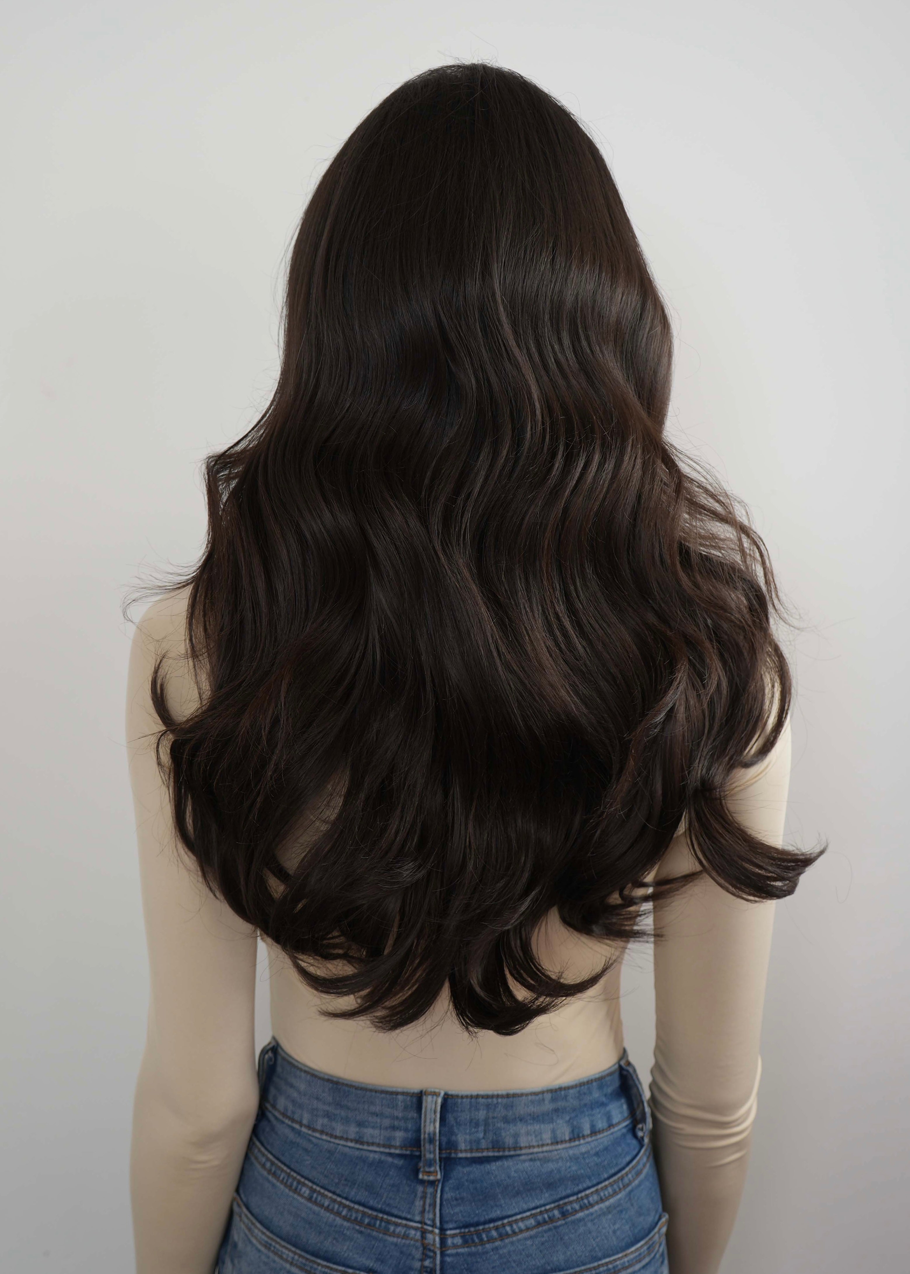 One Piece Curly 16" High class hair pieces