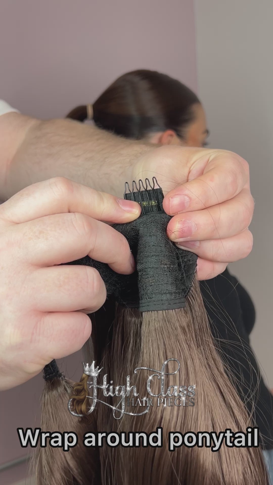 Mini wrap around ponytail 16"
